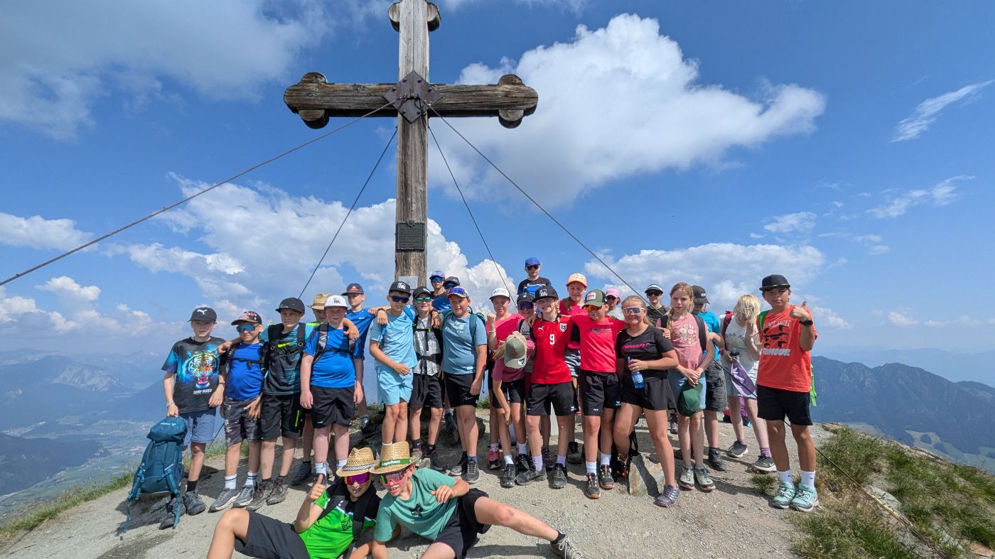 Gruppenfoto auf dem Gipfel
