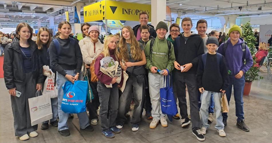 Gruppenfoto der 4a-Klasse während der BeSt